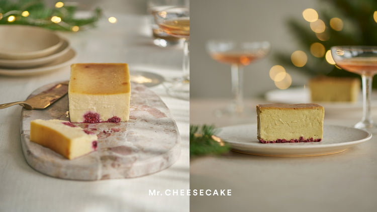 今年も初雪のような純白の「Mr. CHEESECAKE White Berry」と ピスタチオが主役の「Mr. CHEESECAKE Pistachio Raspberry」の2種類のホリデー限定フレーバーが11/19（日）より登場