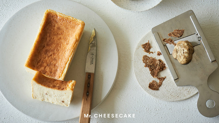 秋にしか味わえない高級食材“白トリュフ”を使用した「Mr. CHEESECAKE white truffle」が登場