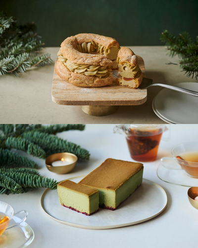 Paris-Brest Pistachio Apricot & Mr. CHEESECAKE Pistachio Raspberry