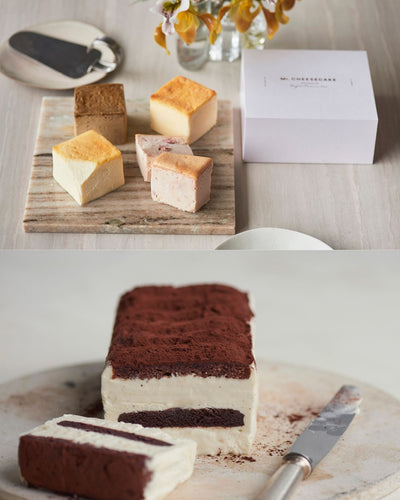 Mr. CHEESECAKE assorted 4-Cube Sweet & RICH TIRAMISU / Bag