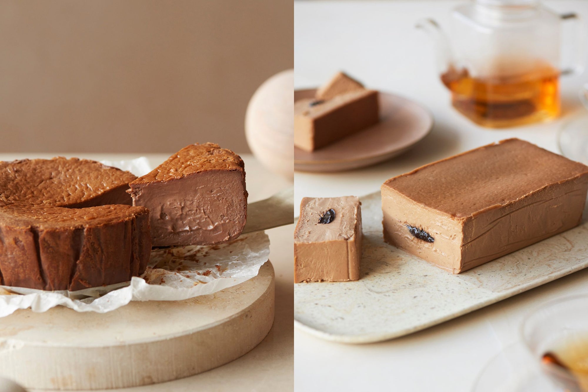 BASQUE CHEESECAKE Cacao & Mr. CHEESECAKE Cafe Mocha