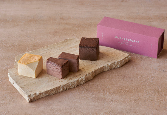 Mr. CHEESECAKE assorted 3-Cube Box Chocolat