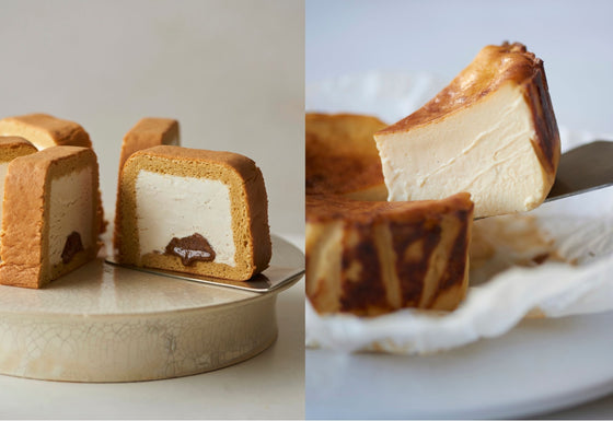 square roll cake & BASQUE CHEESECAKE