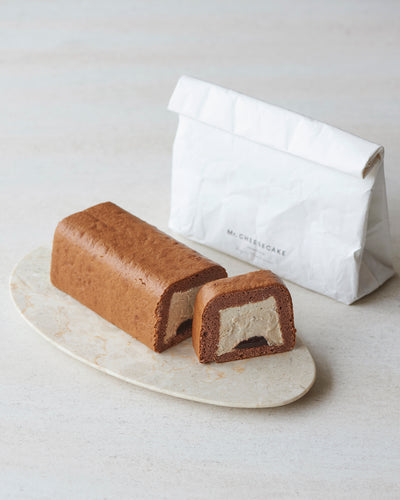 square roll cake cafe mocha