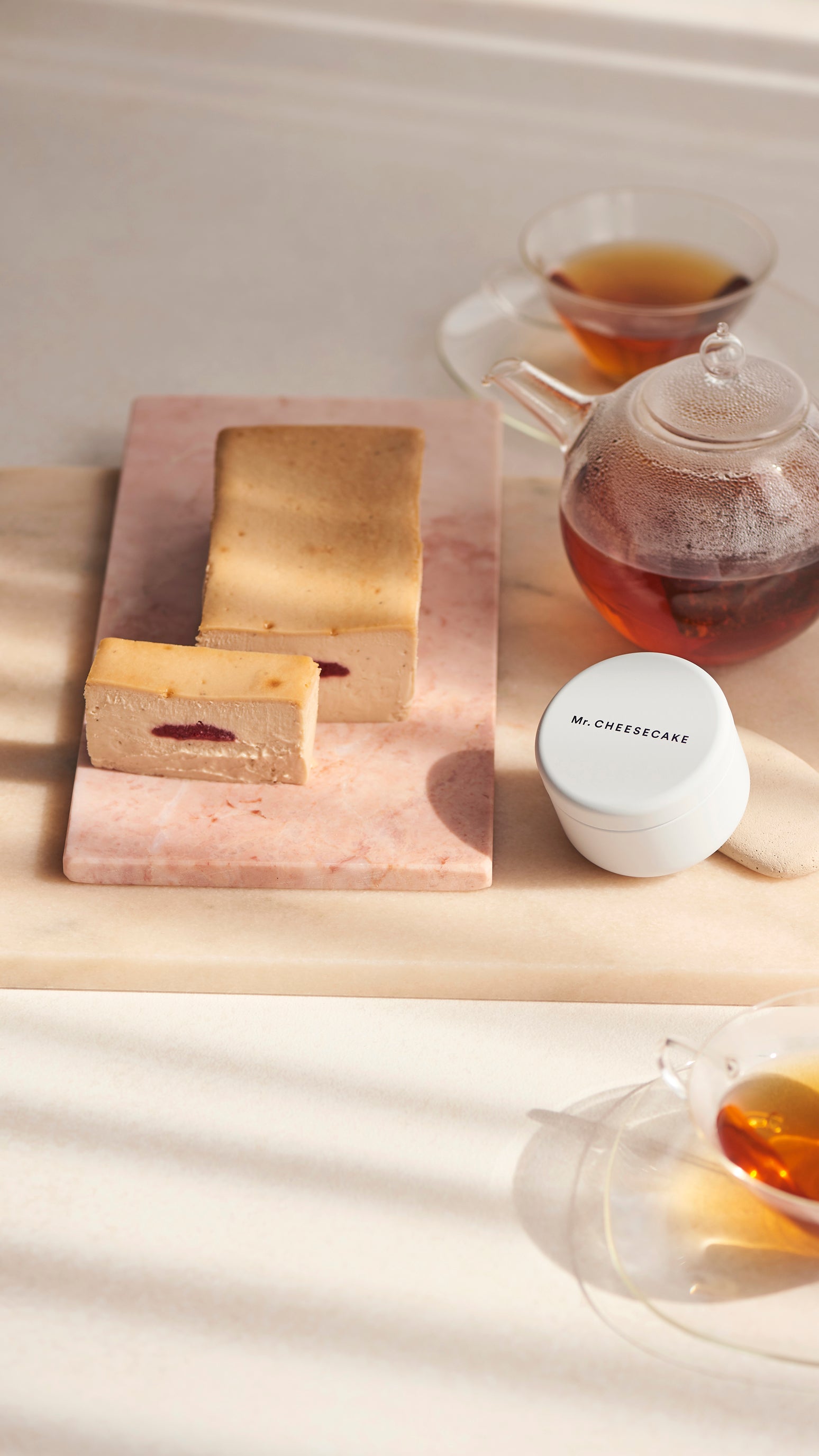 Mr. CHEESECAKE Rose Berry Tea & Rose Orange Tea