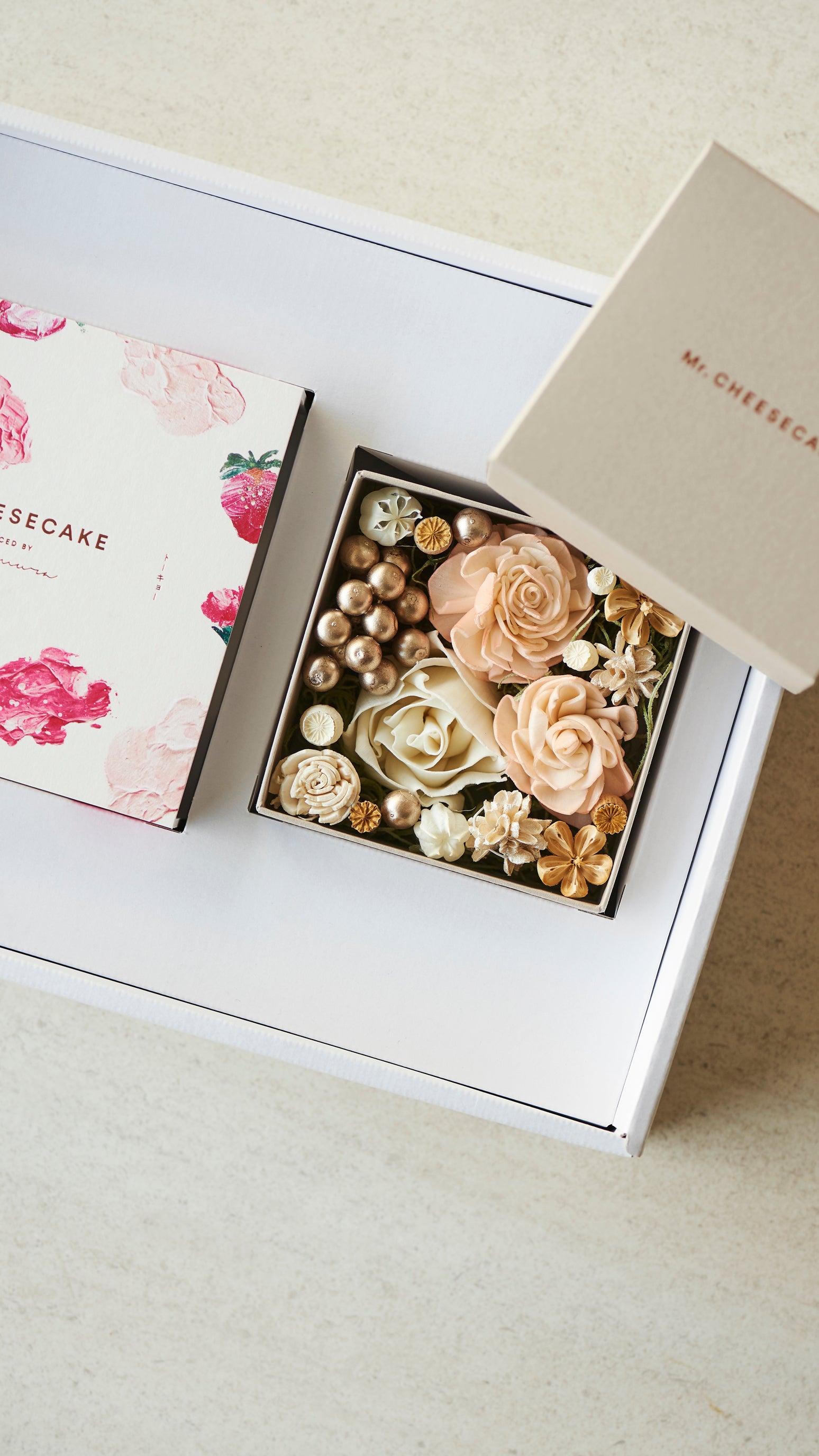 ミステリボックス　プロモ　4種セット Mr. CHEESECAKE assorted 4-Cube Bloom & Flower Box