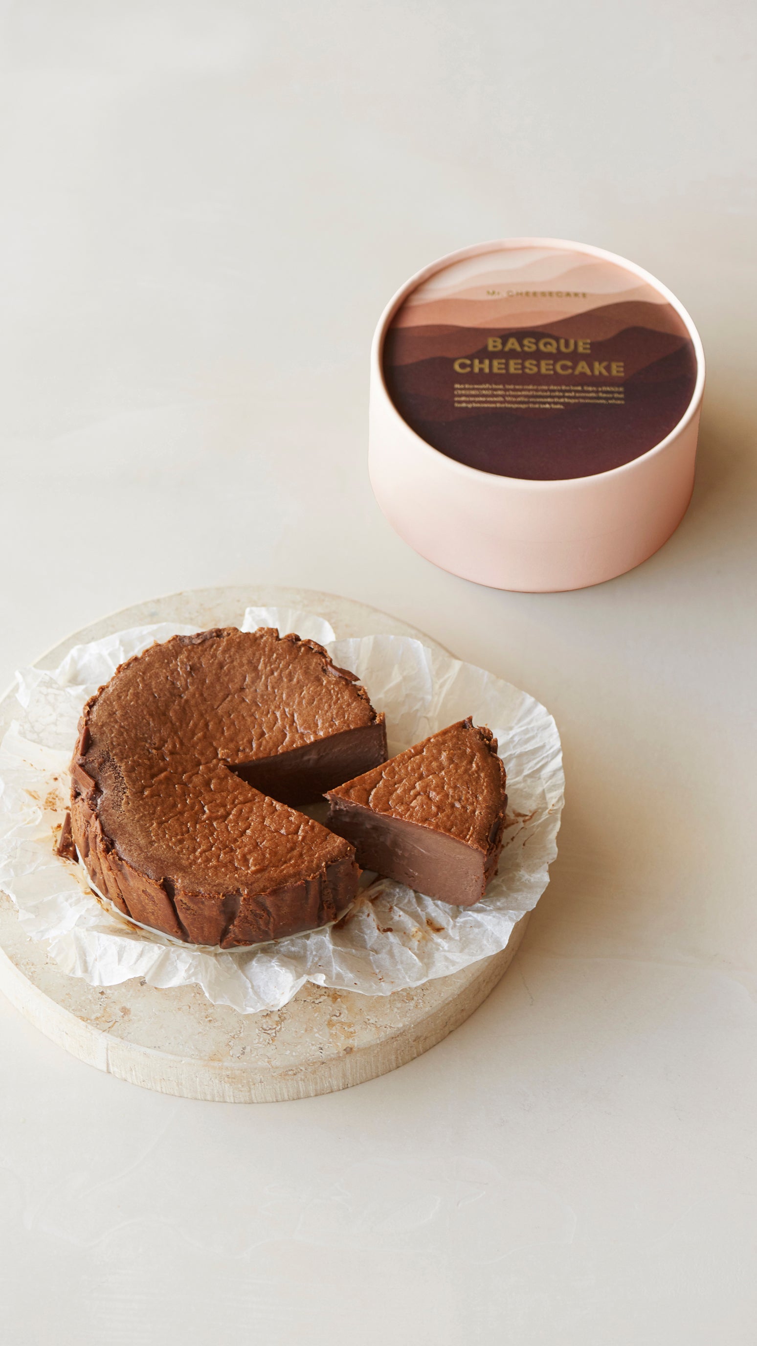 BASQUE CHEESECAKE Cacao & Mr. CHEESECAKE Cafe Mocha