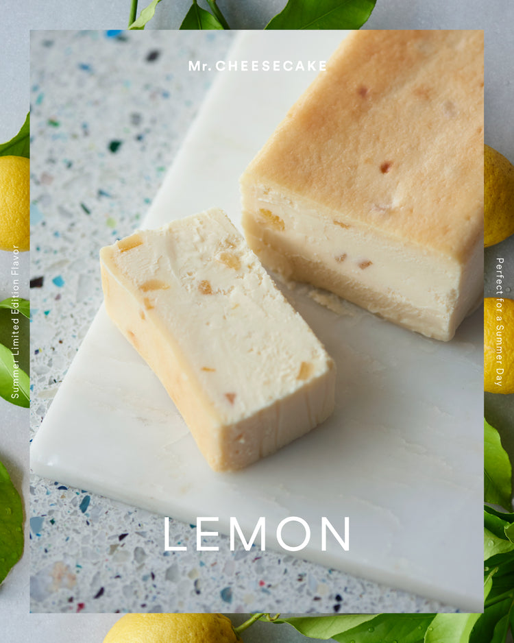 国産レモン香る爽やかな「Mr. CHEESECAKE Lemon」が夏季限定で再登場