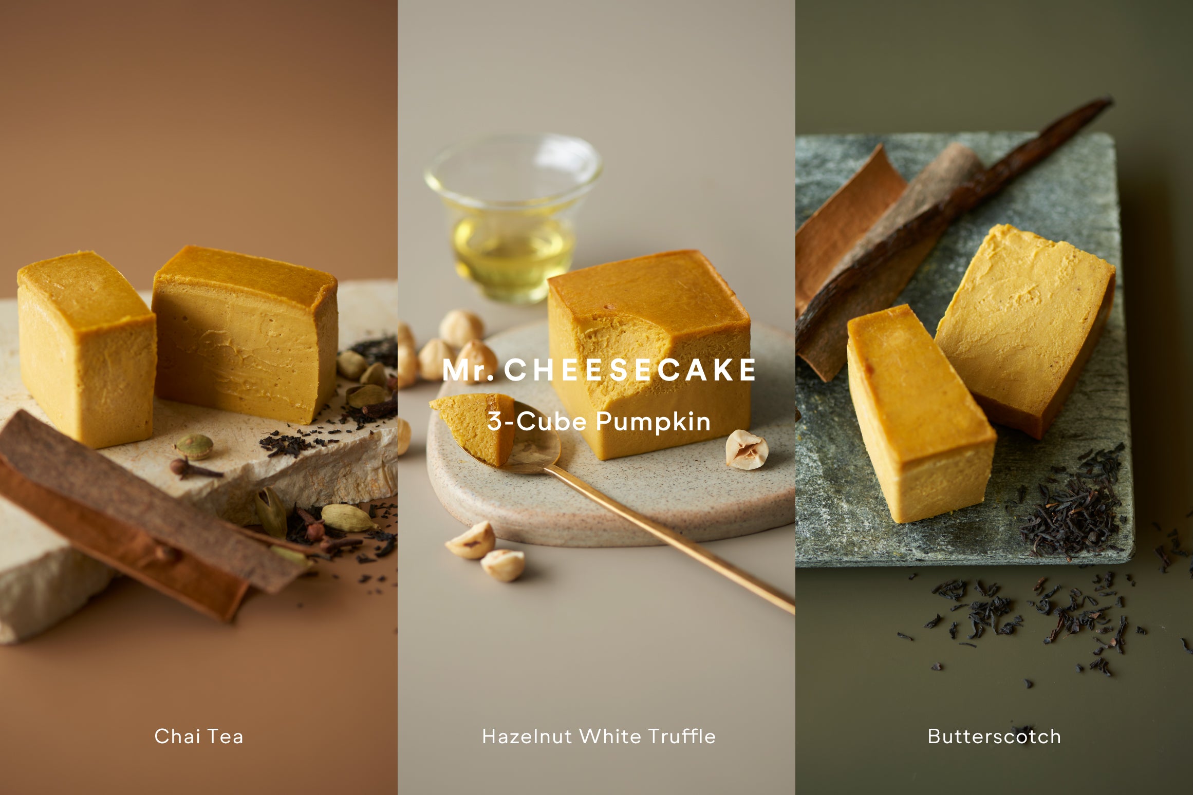 Mr. CHEESECAKE assorted 3-Cube Pumpkin